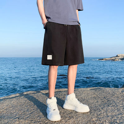 กางเกงห้าส่วนผู้ชาย 2023 กางเกงขาสั้นกีฬาลำลองแบบใหม่ฤดูร้อนกางเกงชายหาดระบายอากาศใส่ด้านนอกทรงหลวมแบบบางสำหรับผู้ชาย