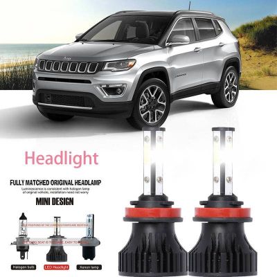 For JEEP COMPASS 2006-2010 (ไฟหน้า) LED LAI 40w ไฟหน้ารถยนต์ 6000k แสงสีขาว รับประกัน 10 เดือน