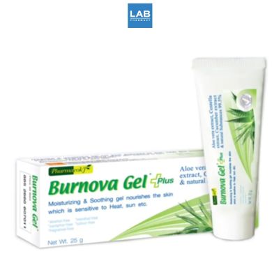 Burnova Gel Plus 25g. - เบอร์นโนว่า เจล พลัส เจลว่านหางจระเข้