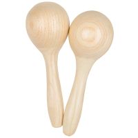 Orff Early Education Musical Instrument Log Sand Ball Toon Wood Sand Ball Sand Hammer Log Color Sand Ball Toy