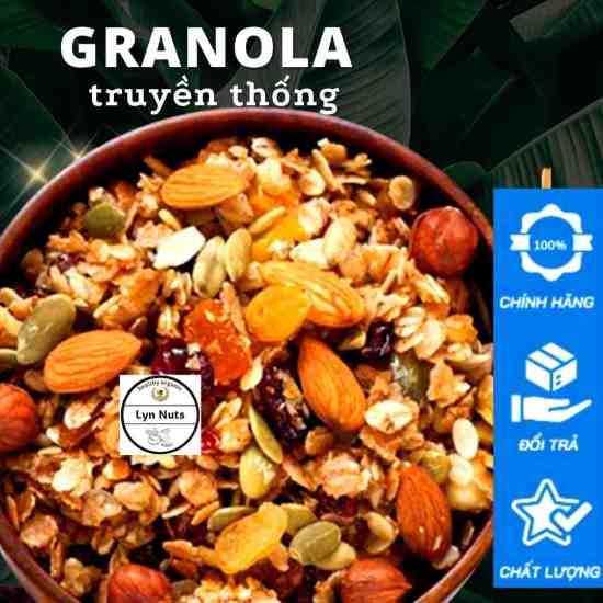 Granola mix 7 loại hạt lyn nuts 500g, hỗ trợ giảm cân, lợi sữa ngũ cốc - ảnh sản phẩm 1