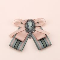 [HOT] Korean Bow Tie Bowknot Ribbon Brooch Pin Beauty Head Necktie Shirt Collar Pins and Brooches for Women Jewelry Accessories