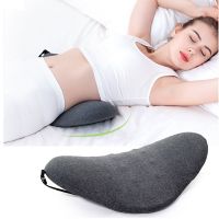 ☫❆❇ Memory Foam Lumbar Pillow Rollable Pregnant Waist Pad Washable Lumbar Support Backrest Mat Bed Cushion Detachable Back Pillow