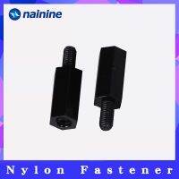 [M2-M4xL 6mm] Black Thread Spacing Screw Plastic For PCB Motherboard Fixed Nylon Standoff Spacer Pillar NL16