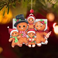 【LZ】♞  Christmas Family Pendants Xmas Tree Hanging Ornaments Gingerbread Man Christmas Decoration 2023 for Home Navidad New Year 2024