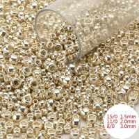 Japan TOHO Glass Beads Perles Round PF557 Gold 15/0 11/0 8/0 Mixed Hand Crfted Jewelry Luxurious Style 10grams/Bag Beads