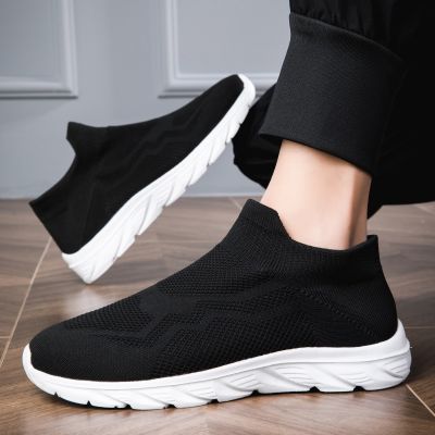 Men Fly woven shoes mesh breathable lovers sports casual shoes