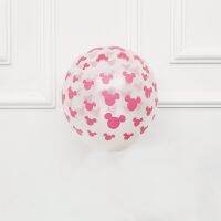 【Fun party】10/20 MNI Party Decorations MinnieEars Transparent Globos อุปกรณ์อาบน้ำเด็ก