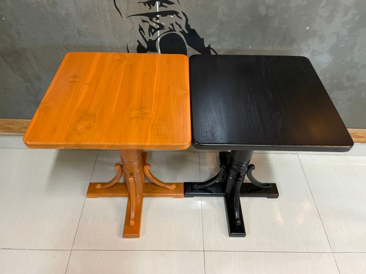 tt-shop-แพร่-โต๊ะเหลี่ยมขาเดียว-ขนาด-50-50-สูง-70-cm-โต๊ะ-โต๊ะไม้-โต๊ะไม้สัก-โต๊ะเหลี่ยม-โต๊ะกาแฟ-โต๊ะวางของ