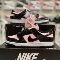 รองเท้าผ้าใบผู้หญิง Dunk Low “Pink Black Patent” สีชมพูดำ (หนังแก้ว)?? แถมเชือก สินค้าพร้อมกล่องใบเสร็จ  รองเท้าลำลอง รองเท้าแฟชั่น