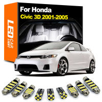 Zoomsee ภายใน LED Light Kit สำหรับ Honda Civic 3D Sedan Coupe Hatch 2001 2002 2003 2004 2005 Canbus รถในร่มหลอดไฟโดมอ่าน