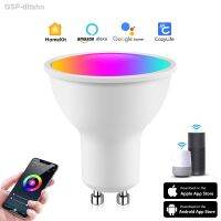 ☢Homekit Inteligente สปอตไลท์ไฟ Led ไวไฟ Lâmpada Gu10 Rgb Coror Ação Tv Fundo Luz Trabalho Com Alexa Google Cozylife