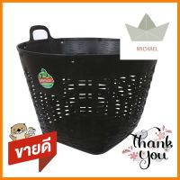 เข่งพลาสติก BIG ONE COPO 701 เบอร์ 1 66X66X53 ซม. สีดำROUND PLASTIC BASKET BIG ONE COPO 701 NO.1 66X66X53CM BLACK **ขายดีที่สุด**