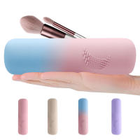 Makeup Brush Organizer Silicone Brush Cover Case Silicone Makeup Brush Case Portable Organizer Bag Cosmetic Storage Bag