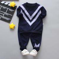 Spring Autumn Boys Clothing Sets Childrens Costumes Long Sleeve Cotton Letter Sweatshirt Top+Pants 2Pcs Sports Casual Suit 0-4T