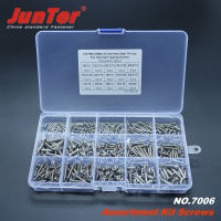 420pcs M2 M2.2 M2.6 M3 M3.5 M4 A2 Stainless Steel Phillips Flat Head Self Tapping Screws DIN7982 Assortment Kit NO.7006