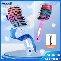 1pcs New Magic Demelant Brush Detangler Boar Bristle Pop Brushs Antiklit Hairbrush Hair Brush Woman Salon Professional Hair Comb