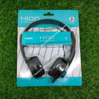 หูฟังRapoo H100 Plus Wired Stereo Headsets HD Voice Rotary Microphone Volume Adjustment