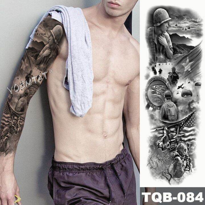 large-arm-sleeve-tattoo-hourglass-diamond-waterproof-temporary-fake-tatoo-sticker-skull-halo-poker-mask-men-women-full-tatto