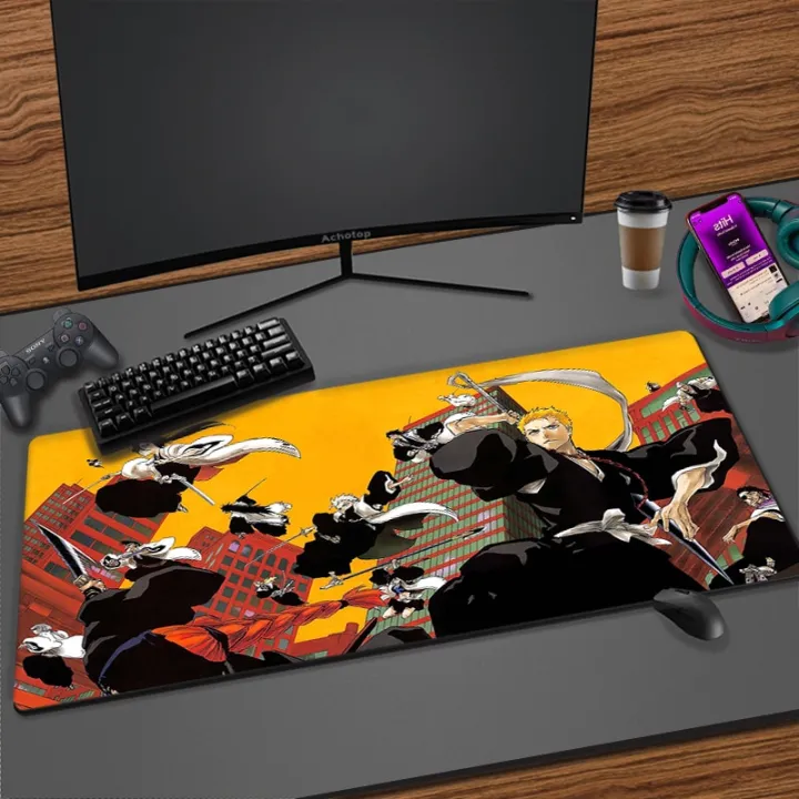 Anime Bleach Mousepad HD Printing Computer Gamer Locking Lock Edge