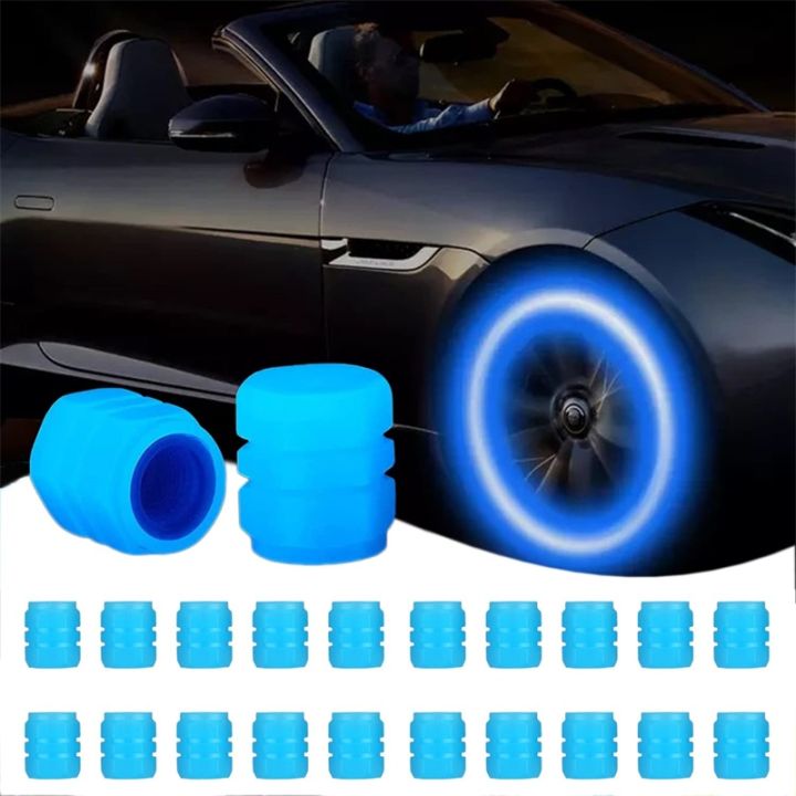 HOT CPPPPZLQHEN 561] 20Pcs Universal Fluorescent Car Tyre Valve Caps Wheel  Rim Decal Luminous Valve Stem Cover for Cars Bicycles SUVs Motorcycles  Lazada PH