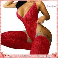COD DSFGERTERYII BDM One Piece Rompers Stockings Sexy Lace Pure Color Mesh Bodysuit Set Stretchy for Sleeping