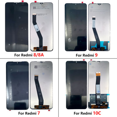 Baruk Xiaomi Redmi 7 8 8A 9 10C หน้าจอดิจิตอลสัมผัสหน้าจอ LCD สำหรับ9A Redmi 9C LCD Gantikan Paparan
