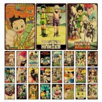 Wanghuilishop Hunter X Hunter อะนิเมะญี่ปุ่นป้ายโลหะสำหรับห้องเด็กและคนรักศิลปะการ์ตูน