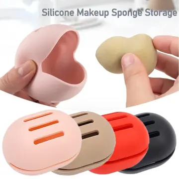 Silicone Makeup Sponge Holder Beauty Sponge Holder Makeup Sponge Travel  Case Cosmetic Sponge Holder Breathable Beauty Blender Cover Container  Makeup