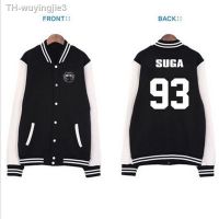 【เสื้อแจ็กเกต】 เสื้อแจ็คเก็ตเสื้อเบสบอลพิมพ์ลาย BTS SUGA gift