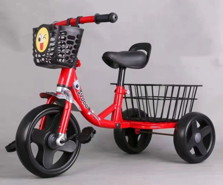 toykidsshop-รถจักรยานสามล้อ-รถจักรยานเด็ก-มีตะกร้าหน้า-หลัง-no-4030