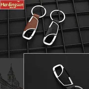 Leather Keychain Key Ring Hook Keychain Holder Car & Bike