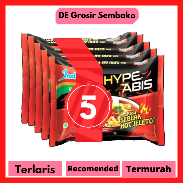 Indomie Seblak Hot Jeletot 75gr Hype Abis Dapat 5 Pcs Lazada Indonesia