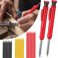 Solid Deep Hole Woodworking Pen Carpenter Pencil Set Construction Carpenter Marker For Scriber Wood Floor Marking Home Tools