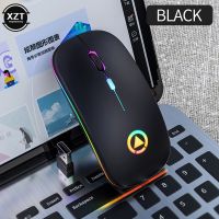 【Thriving】 Aladin Gadgets Mall Mouse Komputer เมาส์ไร้สาย USB เงียบตามหลักสรีรศาสตร์เมาส์ชาร์จได้ด้วยเมาส์ USB Backlit แสงสำหรับแล็ปท็อปพีซี