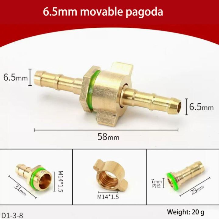 all-copper-agricultural-pesticide-beater-leather-pipe-union-green-gas-pipe-quick-connect-plug-hose-pagoda-union-6mm-25mm-pipe-fittings-accessories