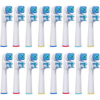 16Pcs เปลี่ยนหัวแปรงสีฟันสำหรับ Oral B Sb-417A หัวแปรงไฟฟ้าผมนุ่ม Vitality Double Cleaning Professional Carehot