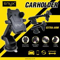 ที่ยึดมือถือในรถ ENYX Car Holder Extra Arm EH-01 สามารถยึดติดกระจกรถก็ได้หรือยึดติดคอนโซลก็ใช้ได้อย่างดี ตัวยึดสามารถหมุนได้รอบทิศ