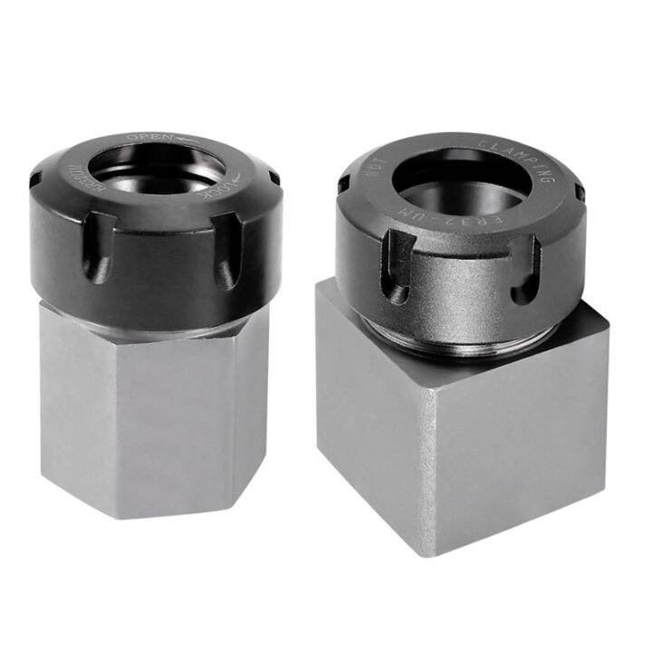 ER32 Collet Chucks Block Set of 2 Square and Hex Workholding Holder for