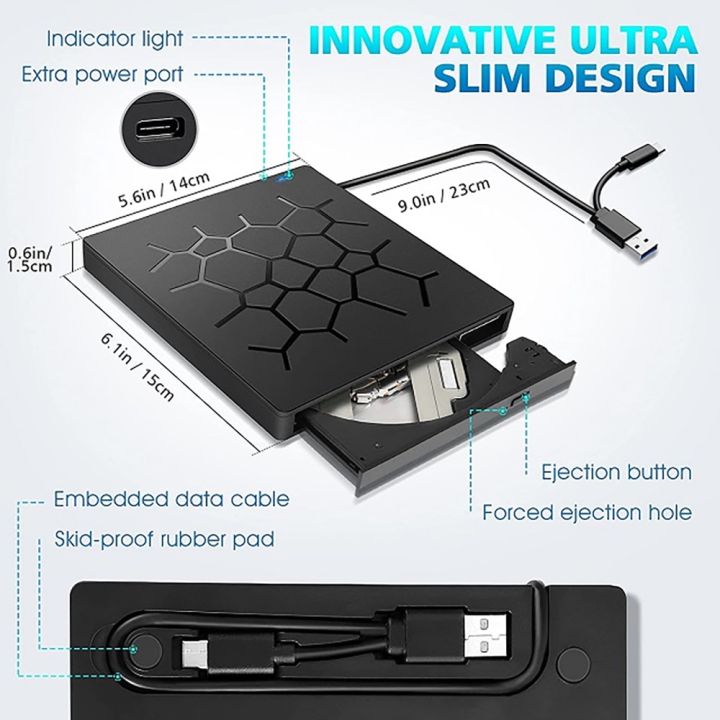 ผลิตภัณฑ์ที่น่าเชื่อถือ-usb-ส่วนลดไดรฟ์ดีวีดีภายนอก3-0ชนิด-c-ซีดี-กับ-sd-tf-และ-usb-3-0ช่อง-cd-ออพติคอลเครื่องเล่นวีซีดีเขียนดีวีดีสำหรับพีซีหน้าจอแมคแล็ปท็อปลินุกซ์