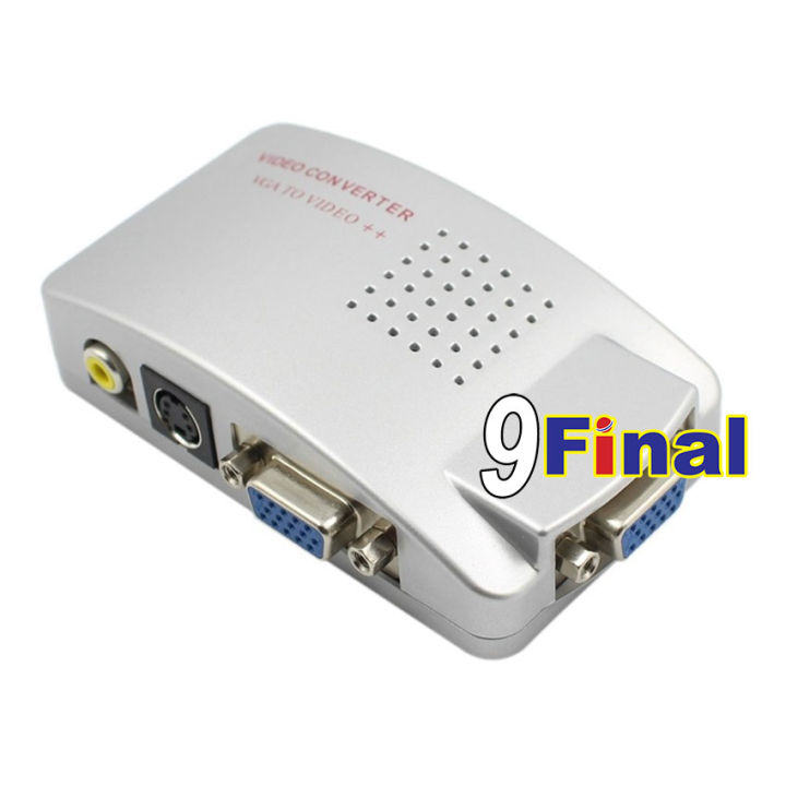 ตัวแปลงสัญญาน-วีจีเอออกทีวี-vga-to-tv-converter-ตัวแปลง-high-resolution-vga-to-av-converter-24-bit-ต่อโน๊ตบุ๊คออกทีวี-ต่อคาราโอเกะออกทีวี-ออกได้พร้อมกัน-2-จอ