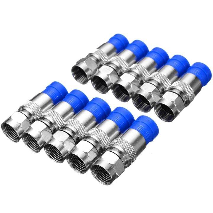 20pcs-rg6-compression-f-connector-waterproof-connection-compression-coax-cable-coaxial-squeeze-f-head-connect-connectors-watering-systems-garden-hoses