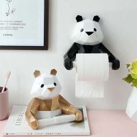 Panda Wall Mount Roll Paper Holder Towel Tissue holder Tissue Hanger WC Bathroom Kitchen Bathroom Organizer Bathroom Accessories