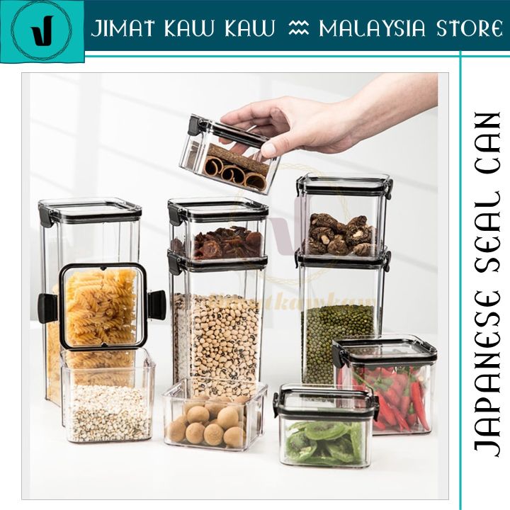 Jimat Kaw Kaw Airtight Food Multigrain Storage Container Stackable ...