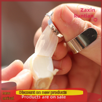 Zaxin 2ชิ้นเหล็กกล้าไร้สนิมใช้งานได้กระเทียมอุปกรณ์ทำครัวเครื่องมือลอกที่ตัดขิง