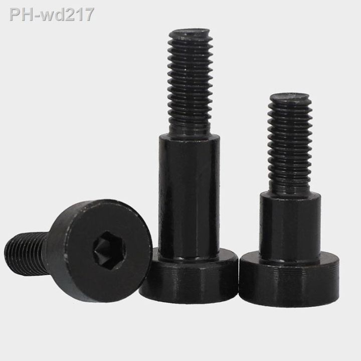 black-zinc-304-black-stainless-steel-inner-hex-positioned-shoulder-screws-with-cup-head-hexagon-plug-screw-convex-bolt-3-4-5-6