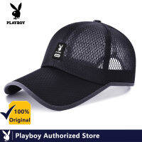 PLAYBOY หมวกเบสบอลสำหรับผู้ชาย,หมวกกันแดดอินเทรนด์สำหรับฤดูร้อนสำหรับใส่ตกปลา