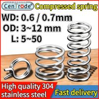 ◆☁ Compressed Spring Wire Diameter 0.6/0.7mm Outer Diameter 3 12mm Small Spring Pressure Spring Compression Coil Metal Springs