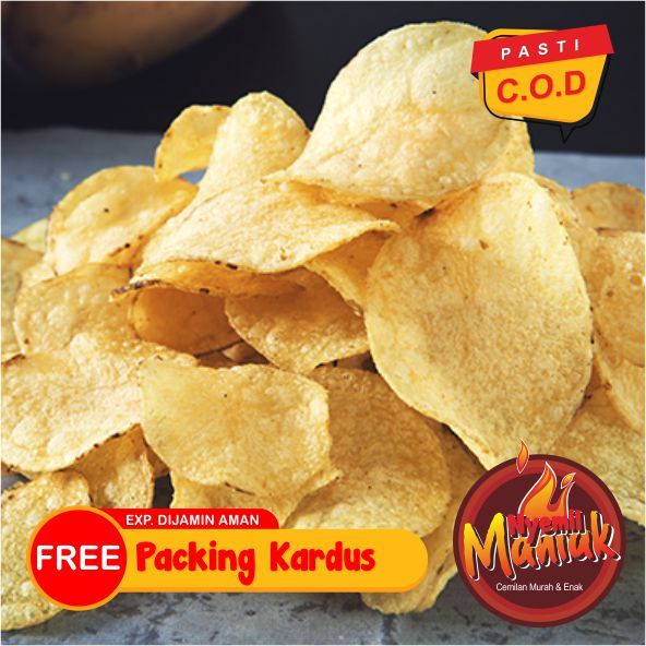 Snack Kiloan Keripik Kentang Balado Original 250 Gram Makanan Ringan