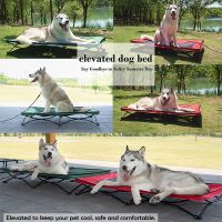 New Large Elevated Folding Pet Bed Cot Travel Portable Breathable Cooling Mesh Sleeping Dog Bed Breathable Outdoor Sleeping Cot